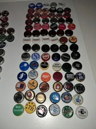 Lote 170 Chapas Cerveza Variadas. Hay repetidas.