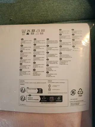 Tende IKEA rosa tessuto