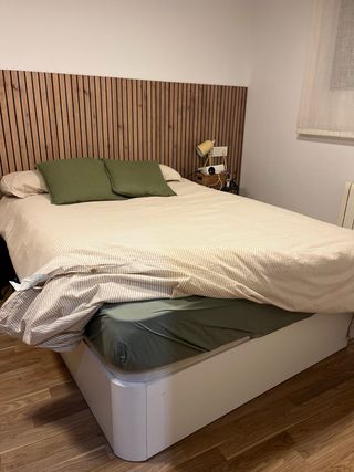 Canapé Cama Matrimonio 135x190cm Blanco