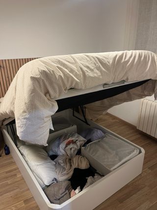 Canapé Cama Matrimonio 135x190cm Blanco