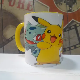 Taza Pikachu y Bulbasaur Pokemon