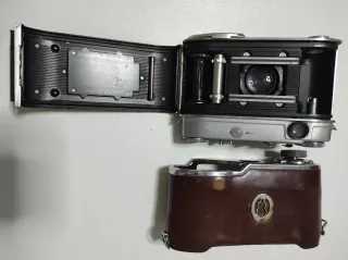 Cámara Kodak Retina IIIc Plata y Marrón