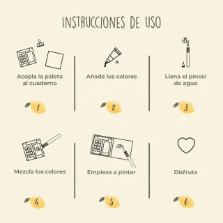 Kit acuarela pintar al aire libre