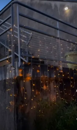 Luci solari a tenda LED Bianco Caldo