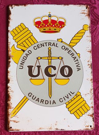 Cartel Metálico UCO Guardia Civil