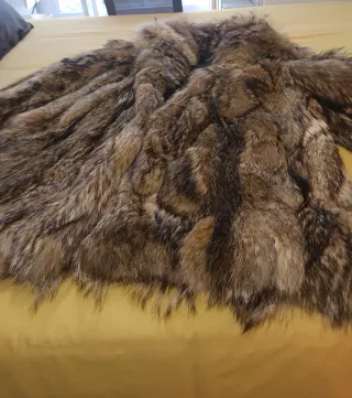 Abrigo de pelo de zorro