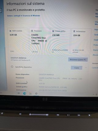 laptop HP Pavilion con SSD