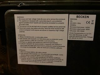 Microondas Becken Negro