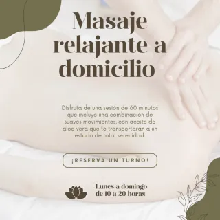 Masajes relajantes a domicilio