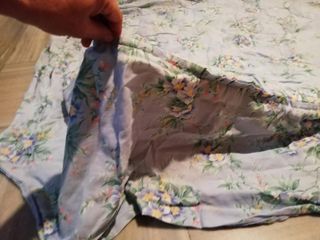 Colcha FLORES azul MEDIANA - Chollo