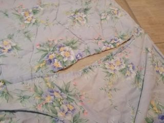 Colcha FLORES azul MEDIANA - Chollo