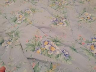 Colcha FLORES azul MEDIANA - Chollo