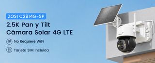 CAMARA 4G LTE TARJETA SIM NO WIFI 4MP PANEL SOLAR