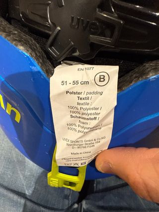 Casco esquí infantil Uvex azul