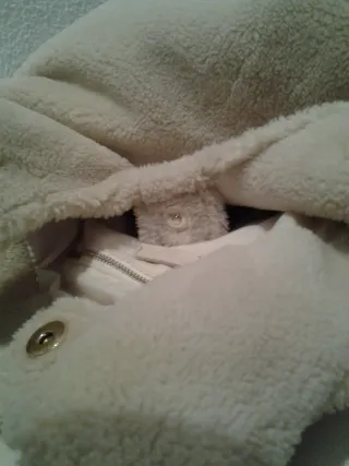 Bolso borreguillo Pull&Bear beige