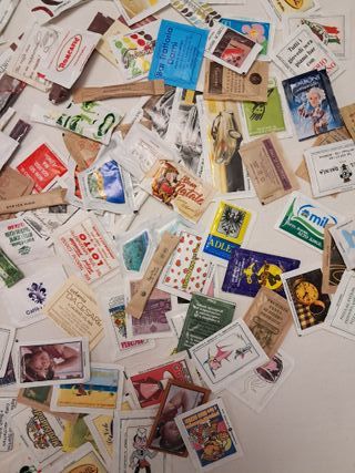 Lotto 160 bustine zucchero da collezione miste