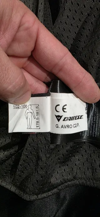 Chaqueta de Piel Dainese Negra