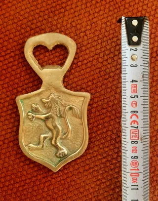 Abridor de bronce con león