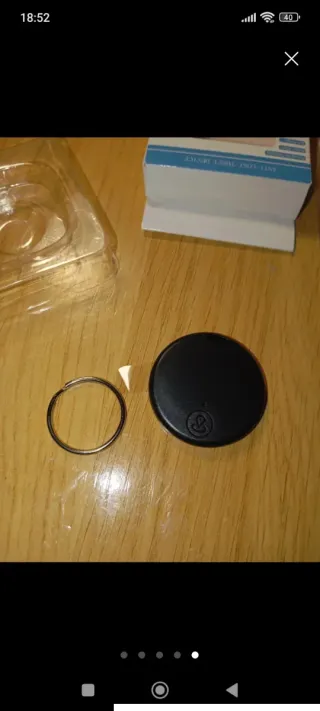 Localizador GPS Bluetooth Negro