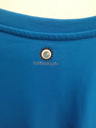 Camiseta azul mujer manga corta