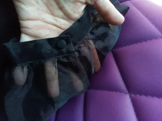 CAMISA SEMITRANSPARENTE NEGRA IDEAL FIESTAS