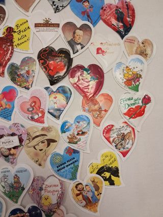 Lotto 50 bustine zucchero da collezione a forma di