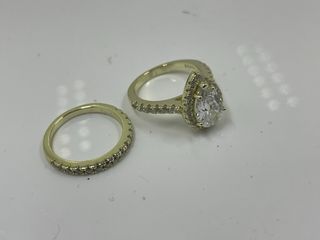 Conjunto de anillos oro talla 17.3 mm