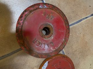 Mancuernas y discos de pesas