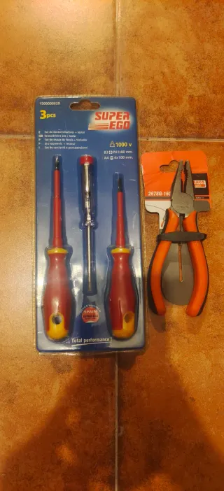 Set 3 Destornilladores Super Ego 1000V