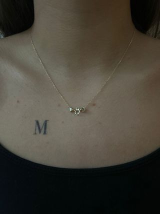 Collar bañado en oro sin usar