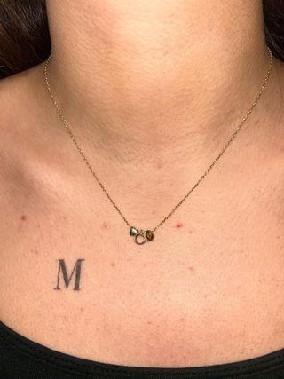 Collar bañado en oro sin usar