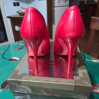 Decoltè Rossi Tacco Alto Tg 35