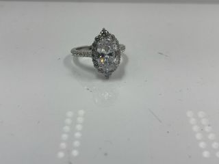 Anillo plata con circonitas talla 17.3 mm