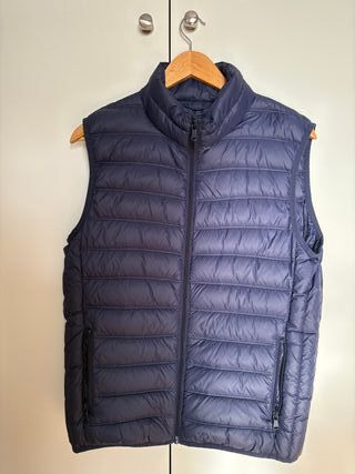 Chaleco Benetton acolchado azul marino acolchado