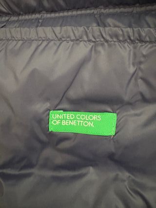 Chaleco Benetton acolchado azul marino acolchado