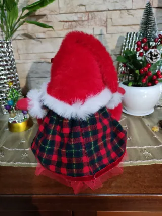 Gnoma Natalizia Tessuto Rosso e Verde