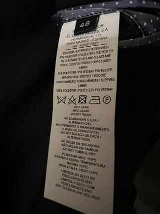 Chaqueta Americana Fórmula Joven Negra