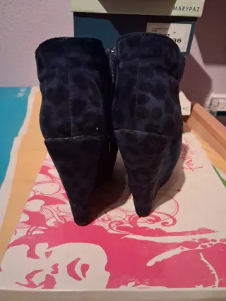 Botines Marypaz Azul Talla 35