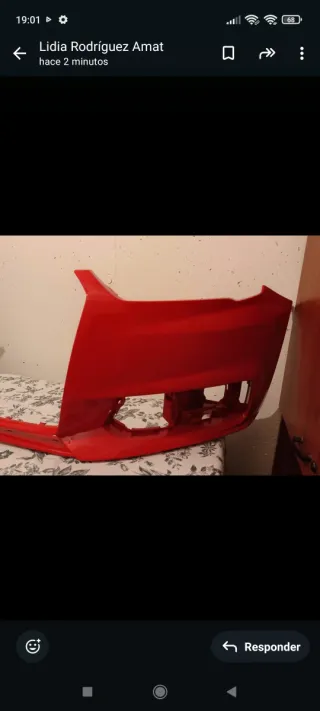 Defensa delantera Audi A1 Roja