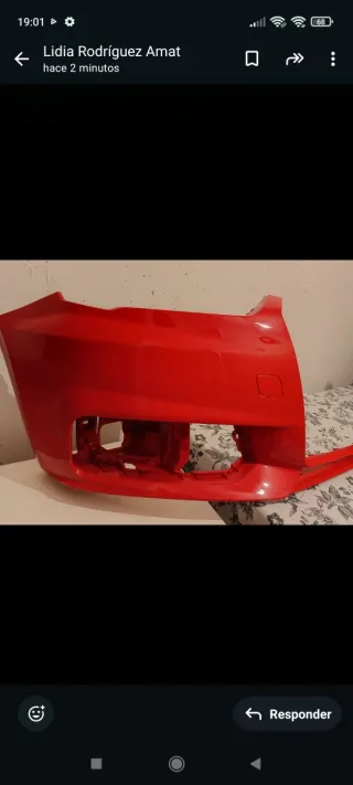 Defensa delantera Audi A1 Roja