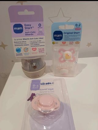 Pack Biberón Anti-Colic y Chupetes MAM
