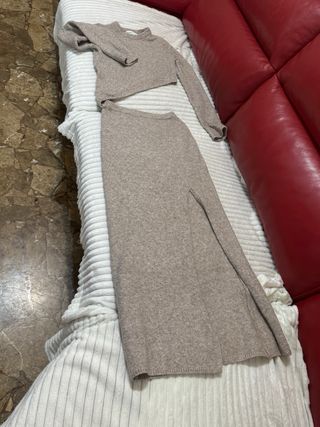 Conjunto falda y jersey invierno