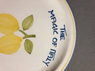 Piatto ceramica artigianale The Magic of Italy