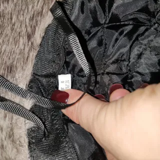 Cappello eco pelliccia grigio