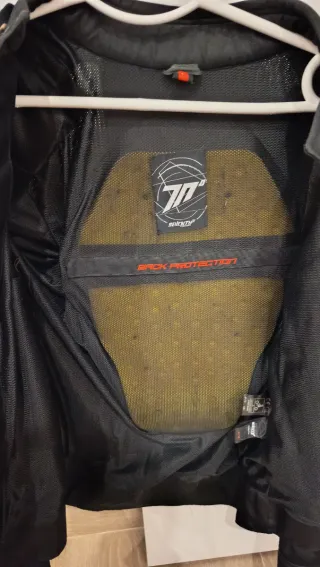 Chaqueta Moto Verano Negra Seventy