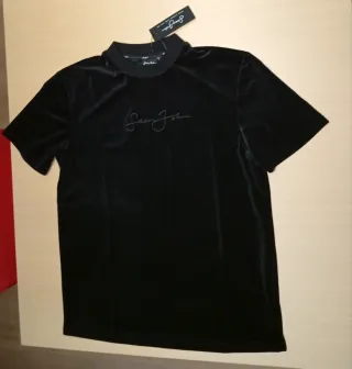 Camiseta Sean John Velour Negro Talla S Nuevo