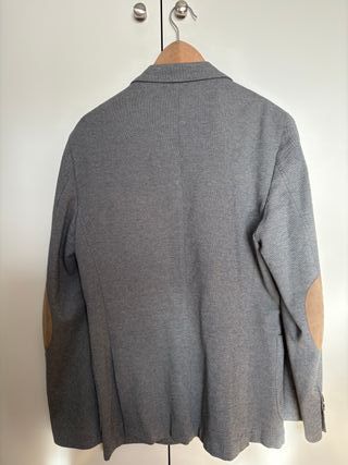 Blazer Massimo Dutti Gris con coderas