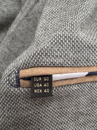 Blazer Massimo Dutti Gris con coderas