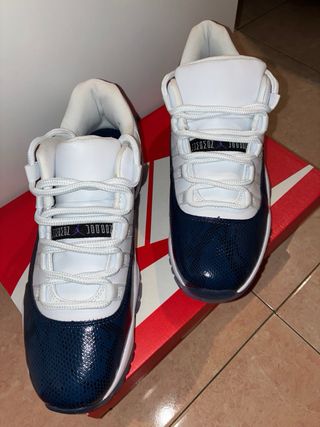 Jordan 11 Zapatillas Azul y Blanco