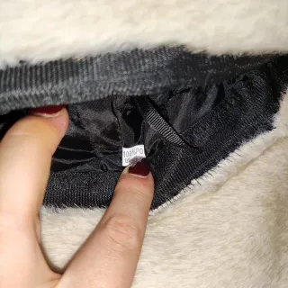 Cappello eco pelliccia beige